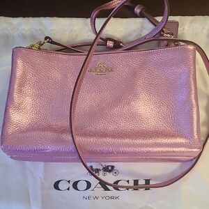 Coach Metallic Pink Shoulder Bag